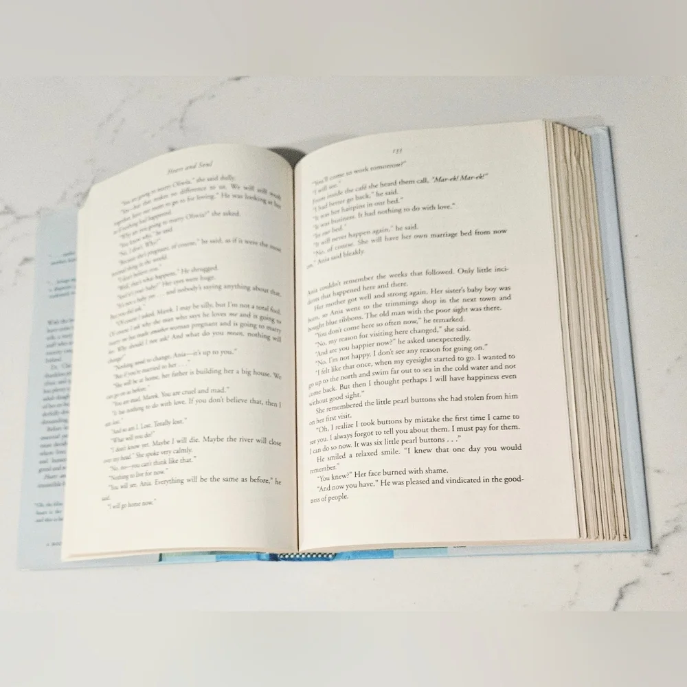 BOGO Maeve Binchy Heart and Soul Coffee Table Book - Blue Cover